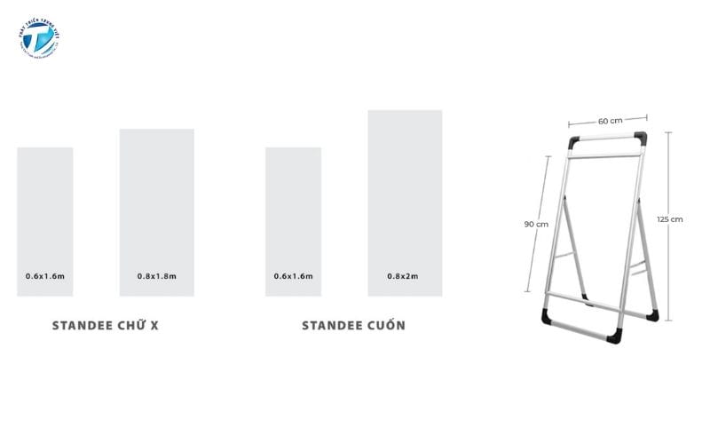 Kích thước standee ngoài trời chuẩn